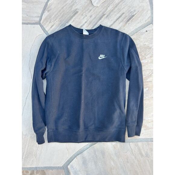 NIKE - Black Cotton Women's Crewneck Sweatshirt Size Small - Picture 1 of 4